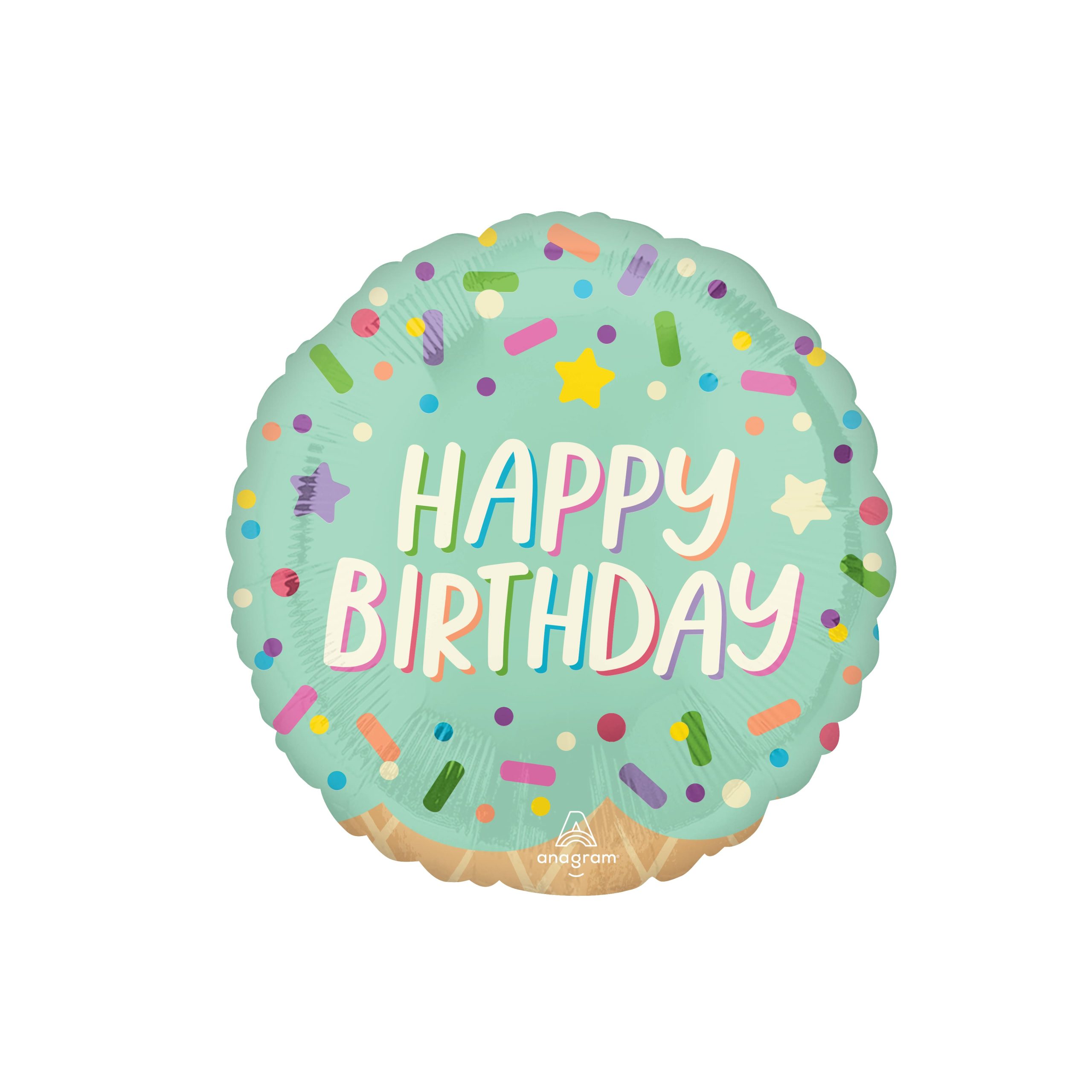 17" Ice Cream Party Birthday Foil Balloon - Image 3
