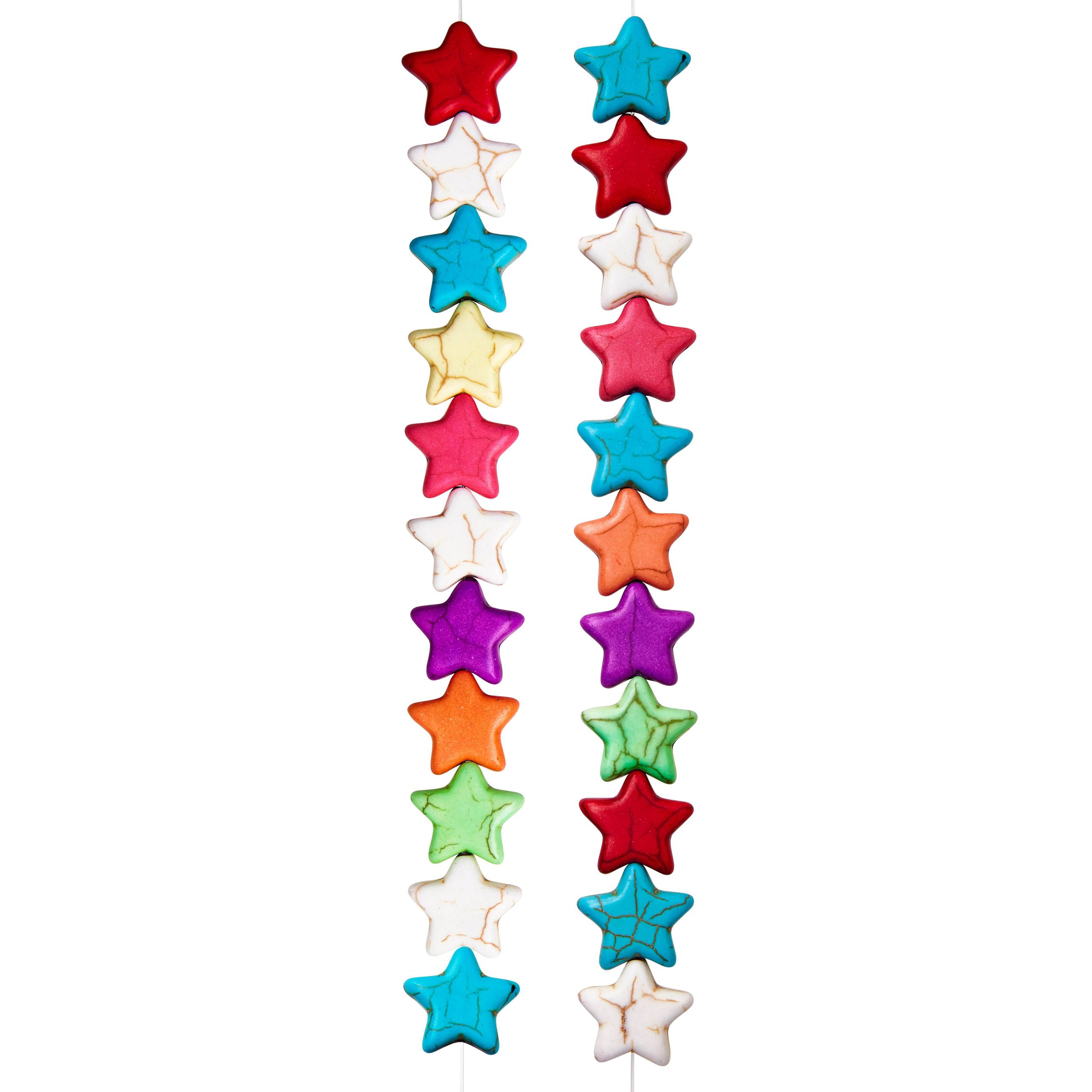 Colorful Reconstituted Star Beads, 15mm by Bead Landing™ - Image 3