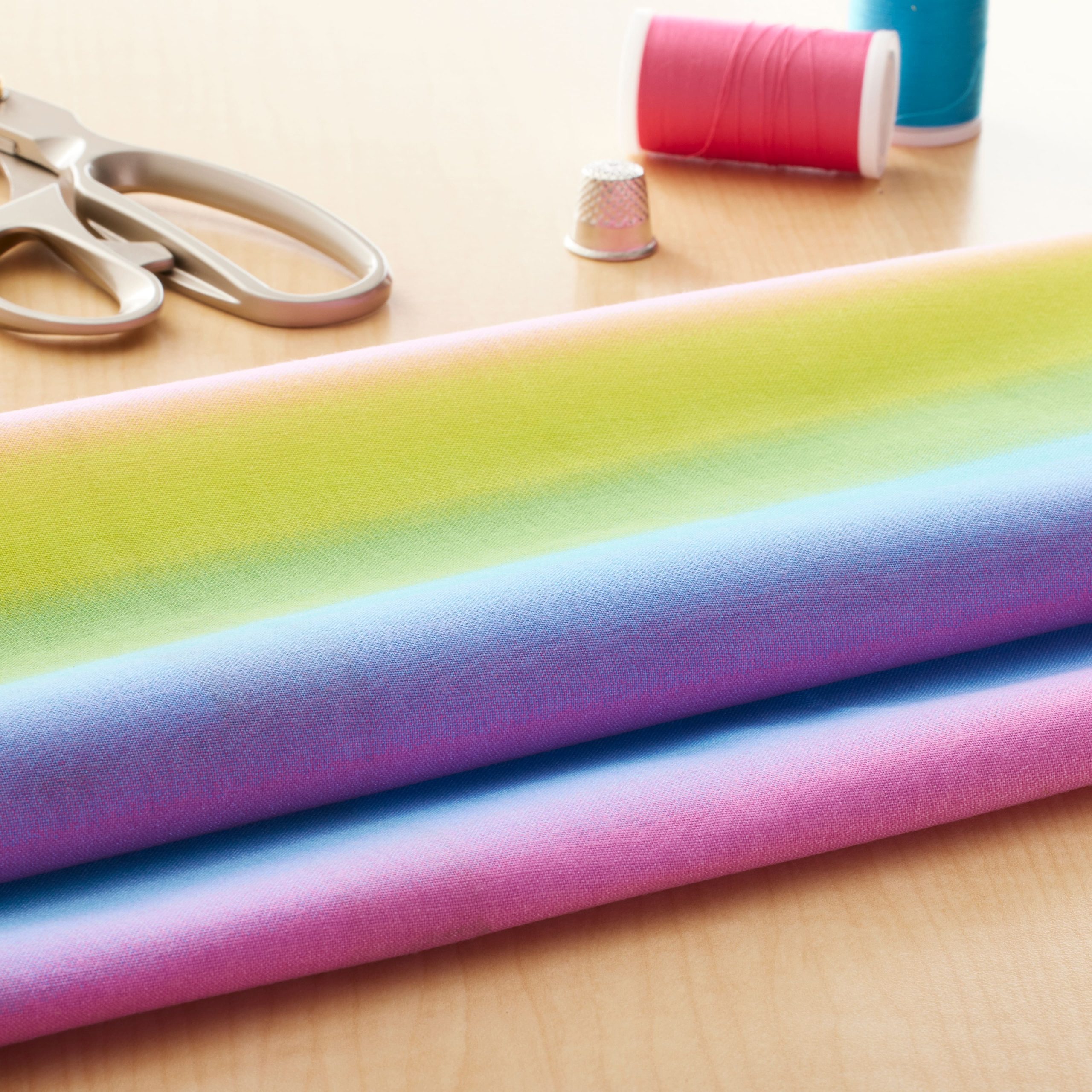 Colorful Ombre Cotton Fabric by Loops & Threads™ - Image 4