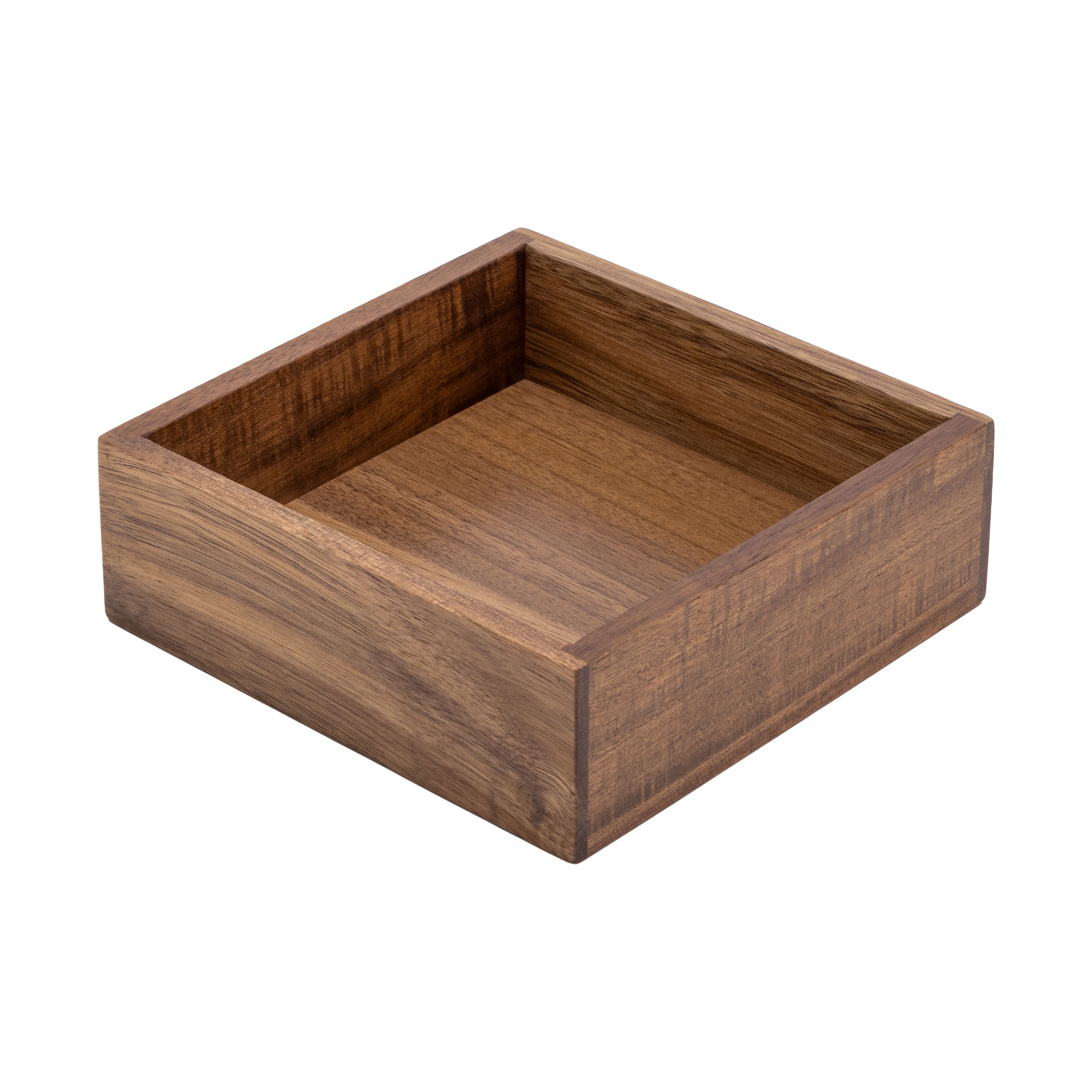 Seville Classics 6" x 6" x 2" Acacia Wood Drawer Organizer