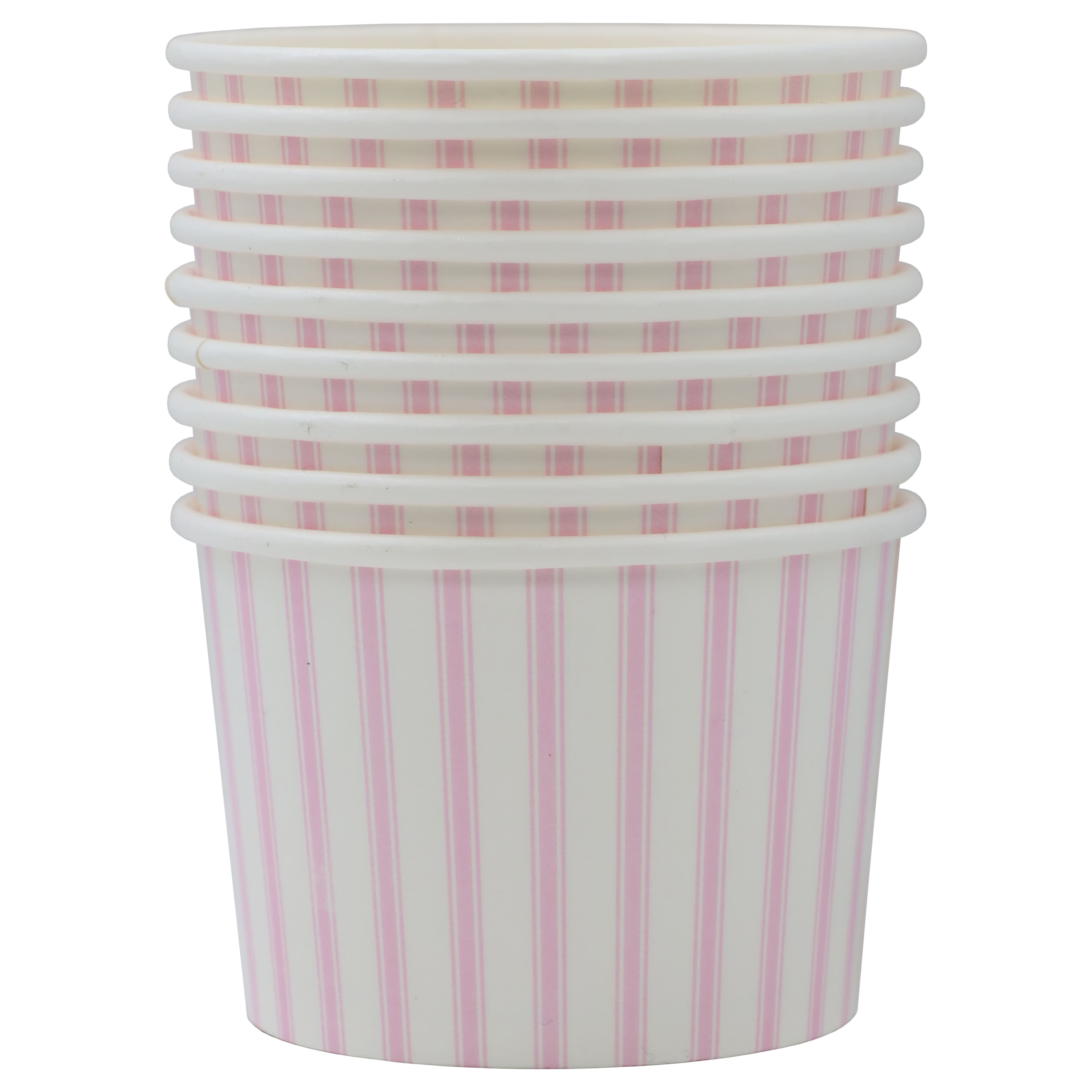 8oz. Pink Stripe Snack Cups, 10ct. by Celebrate It™