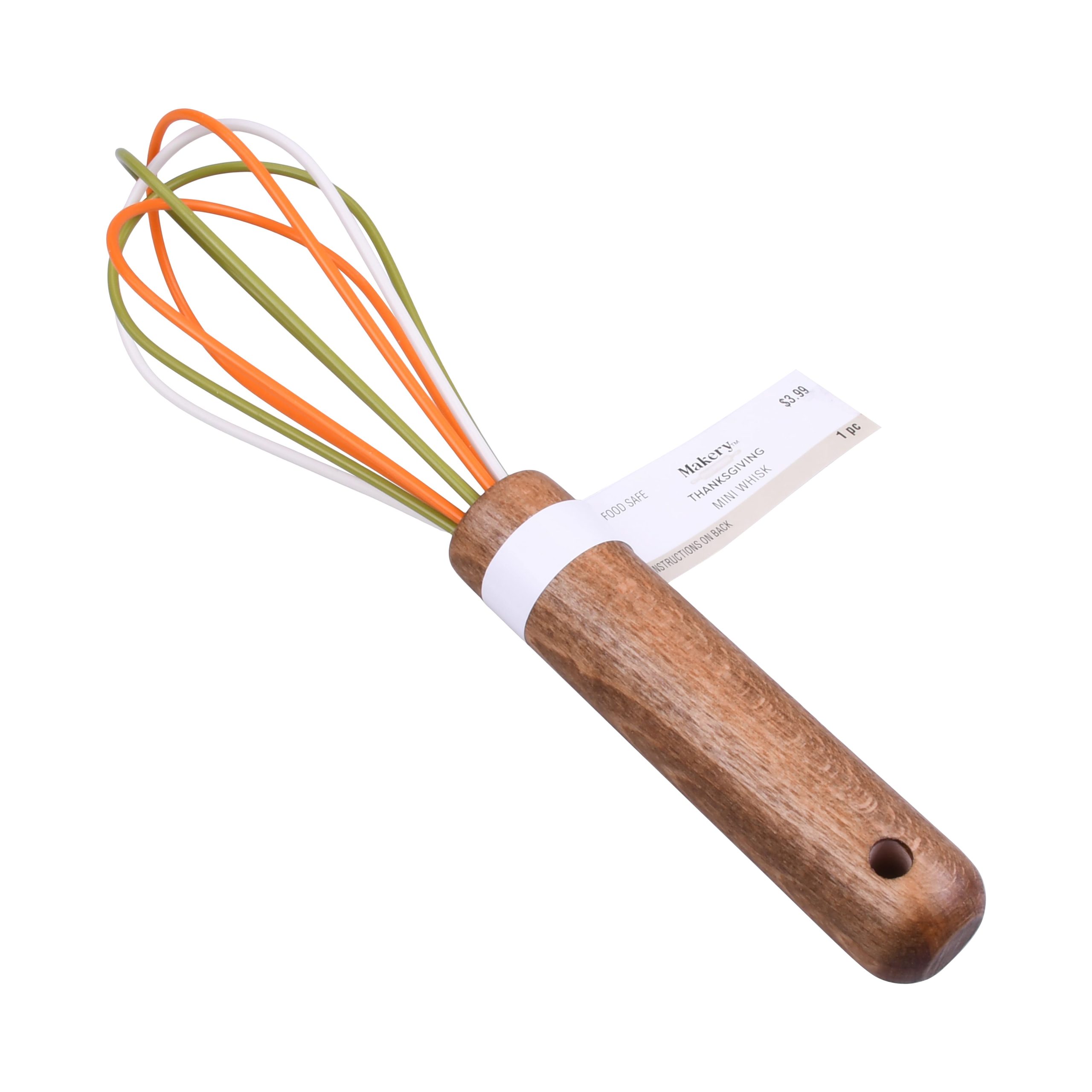 Mini Green & Orange Whisk by Makery™ - Image 2