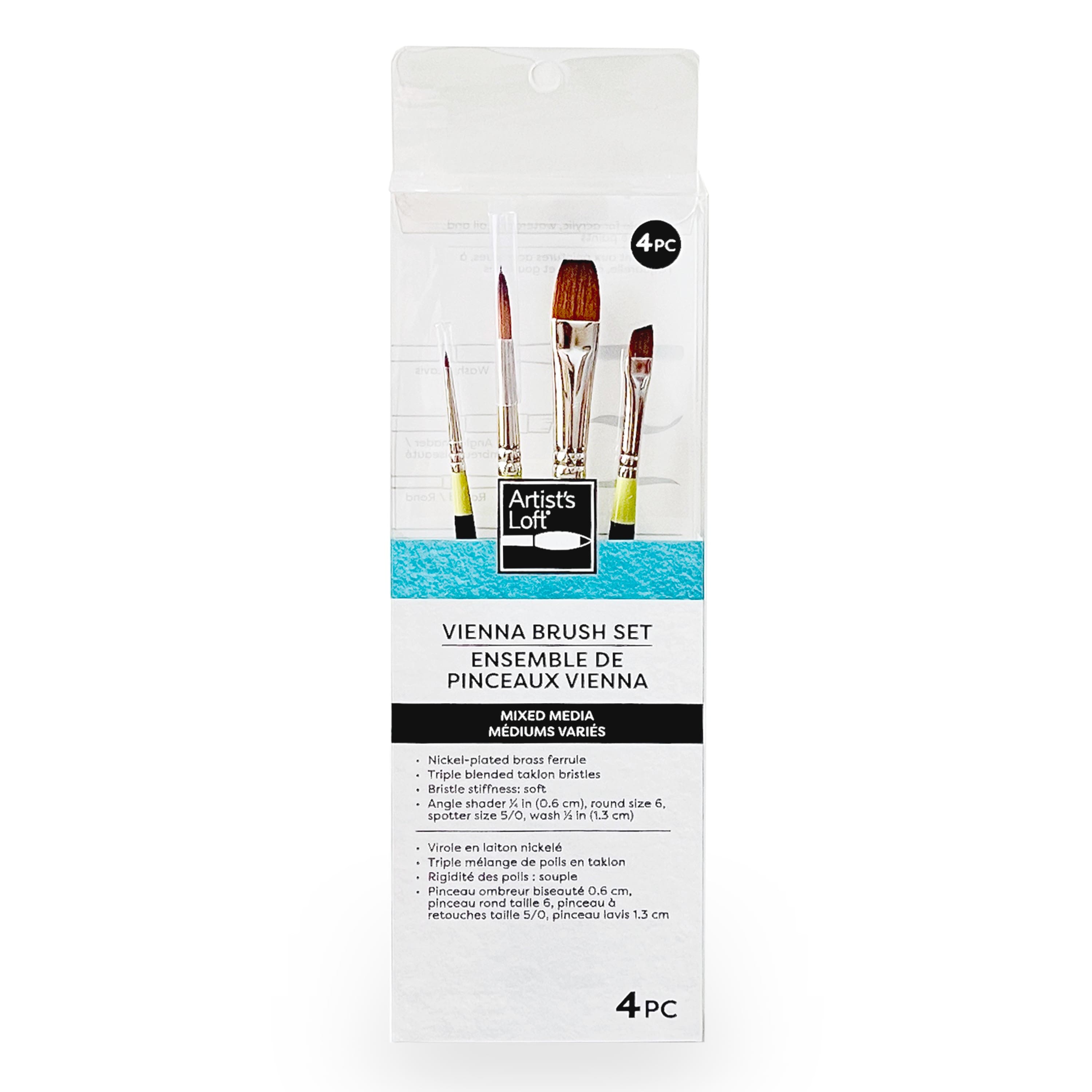 Vienna 4-Piece Mixed Media Brush Set No.1 by Artist's Loft®