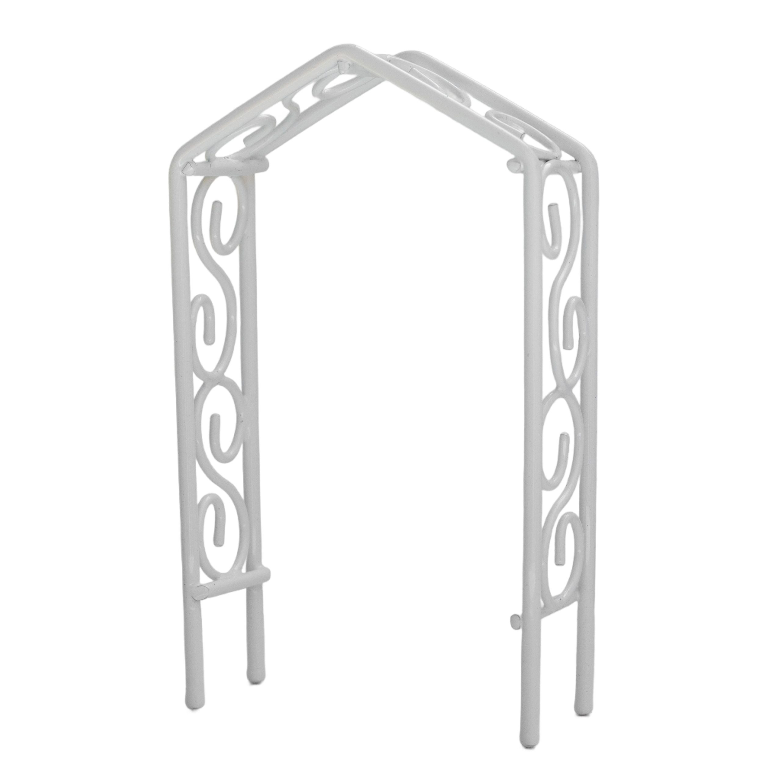 Mini White Metal Garden Arbor by Ashland® - Image 2