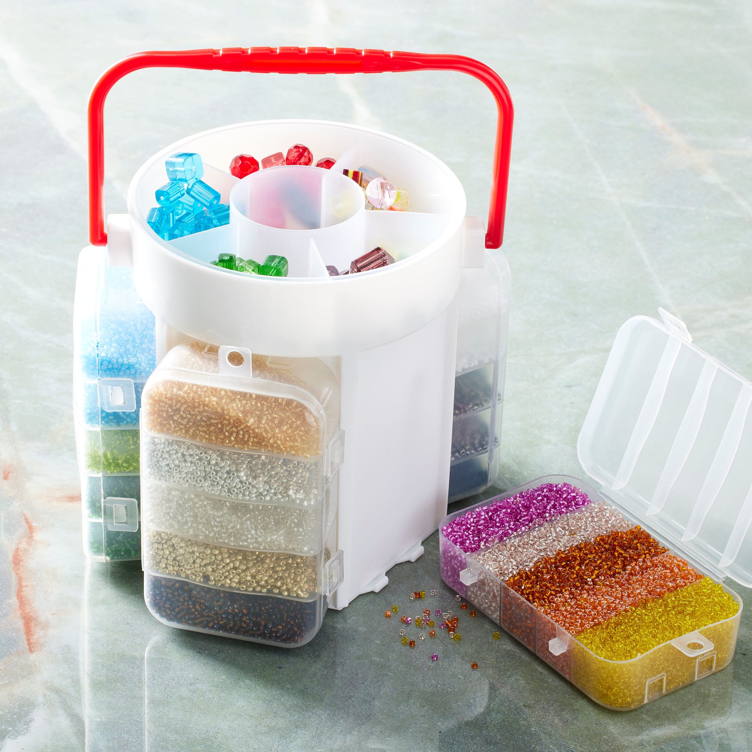 Five-Sided Portable Bead Caddy Kit by Bead Landing™ - Image 2