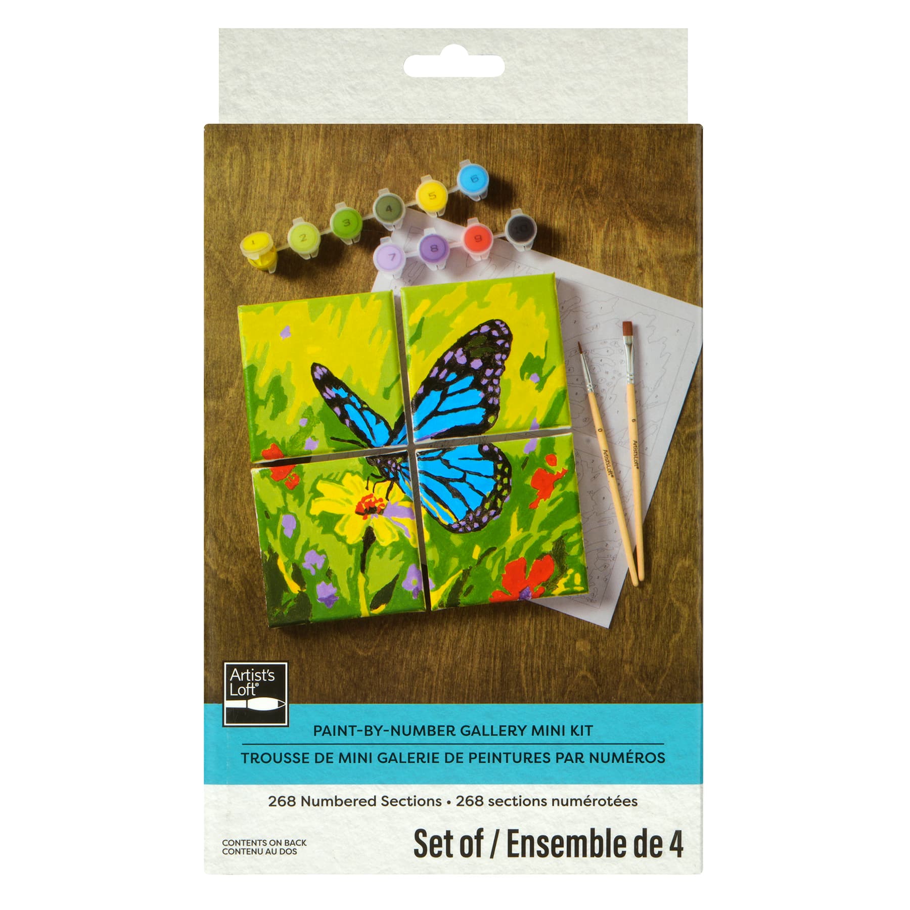 Blue Butterfly Paint-by-Number Gallery Mini Kit by Artist's Loft®