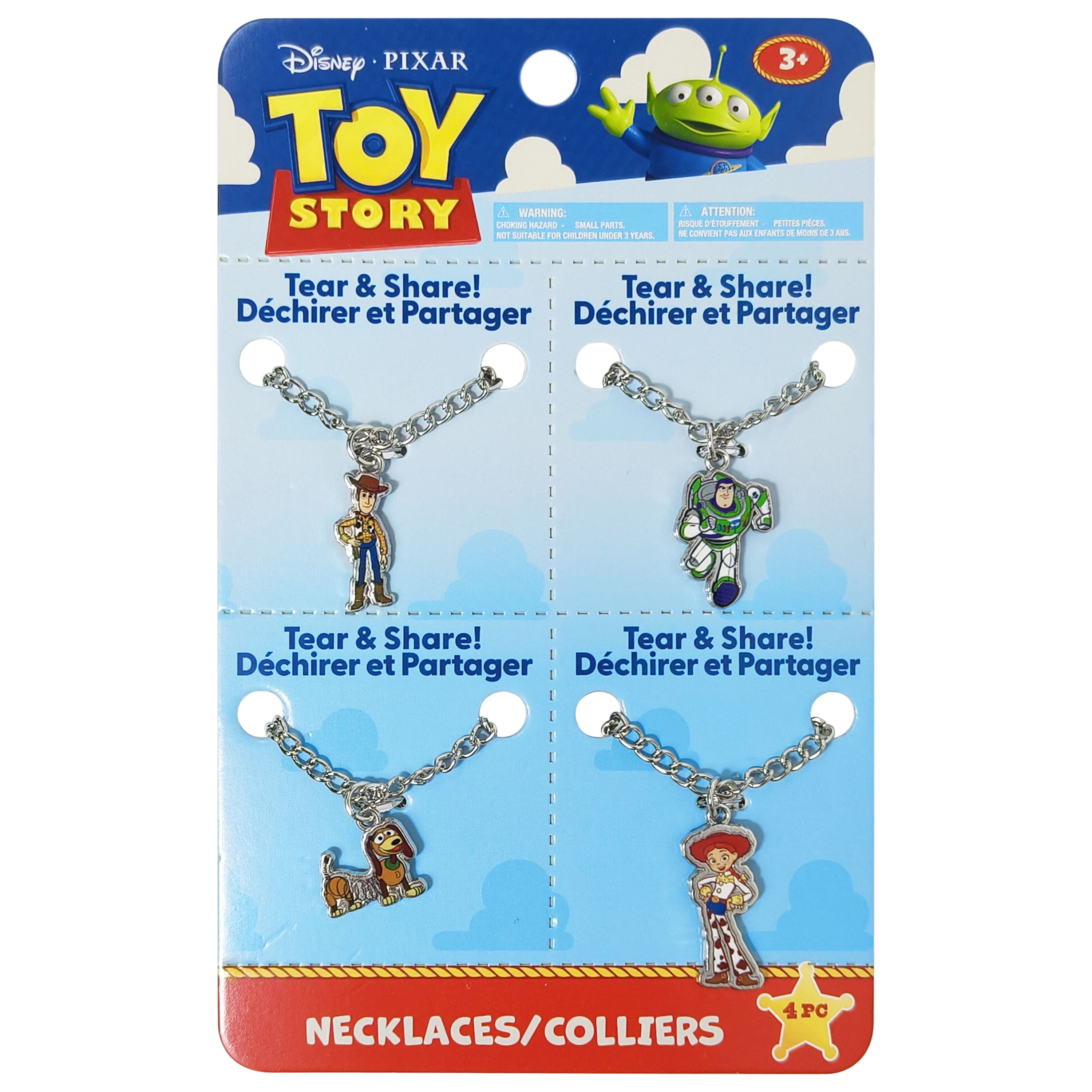 Disney® Pixar Toy Story Tear & Share Necklaces, 4ct.