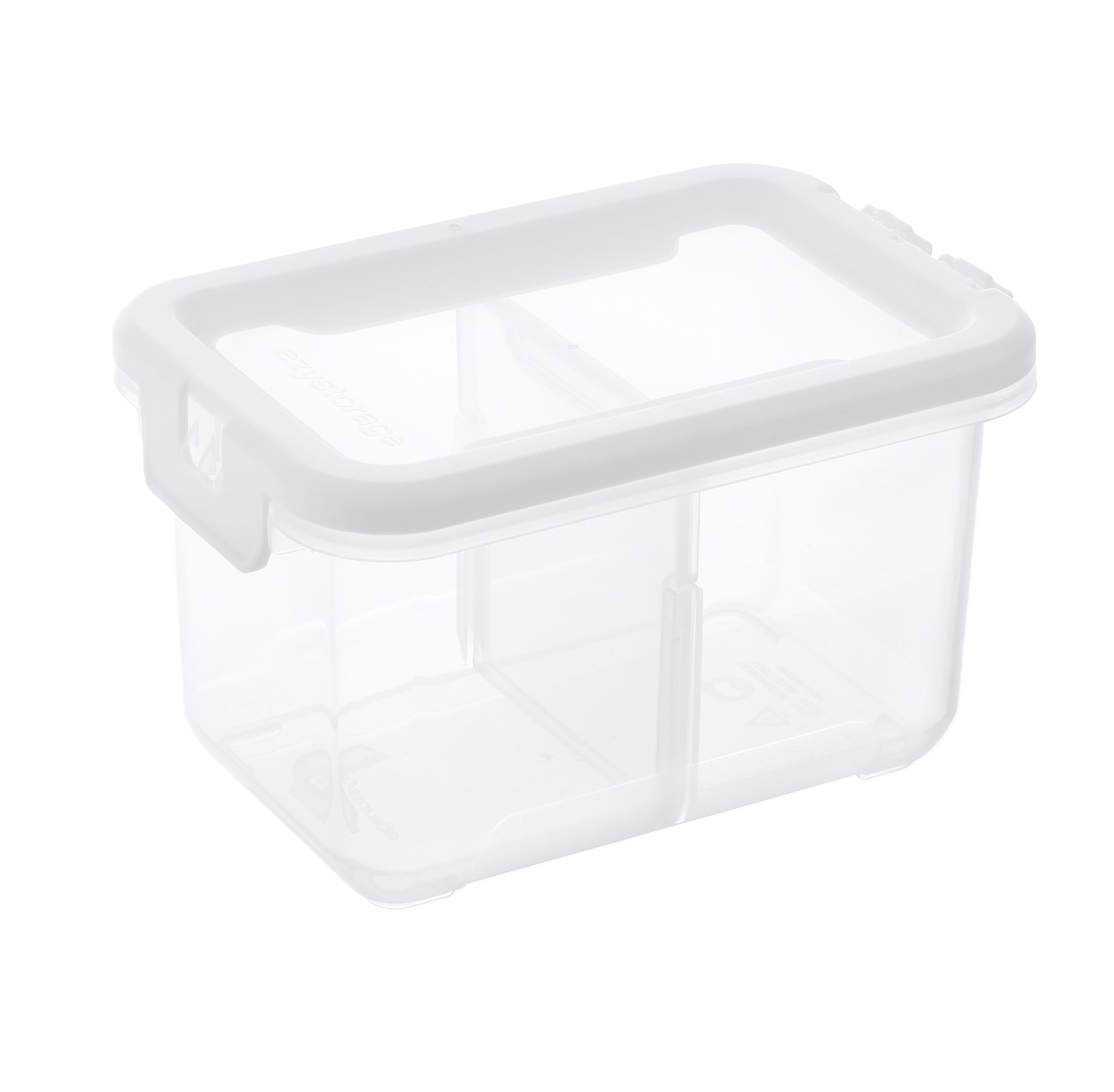 Ezy Storage Tall 2-Compartment Storage Box