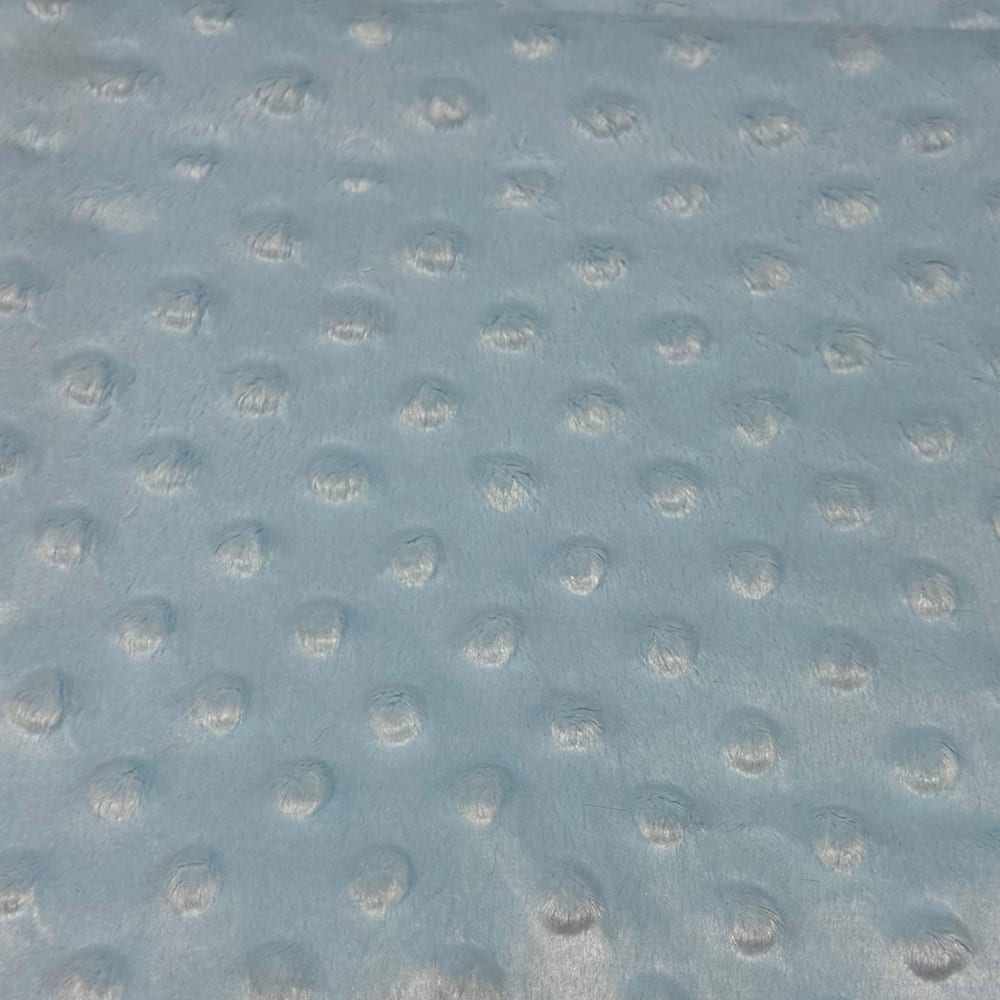 Feldman Blue Dot Soft Chenille Fabric