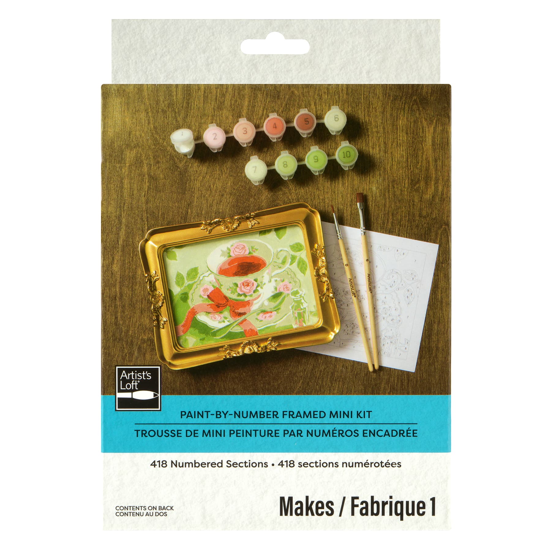 Teacup Paint-by-Number Framed Mini Kit by Artist's Loft®