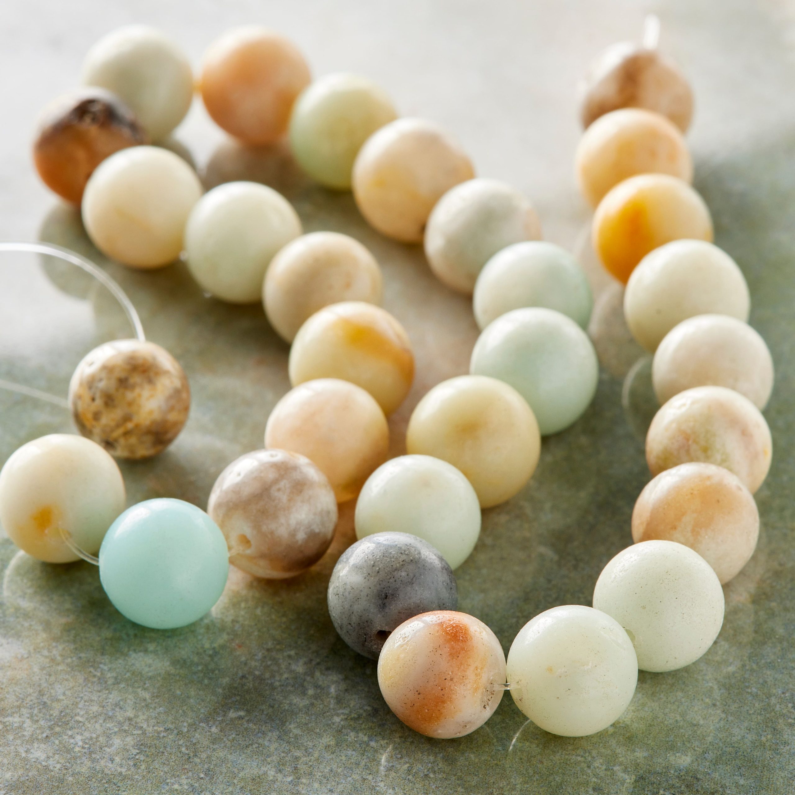 Seafoam Green Amazonite Beads, 10mm by Bead Landing™ - Image 2