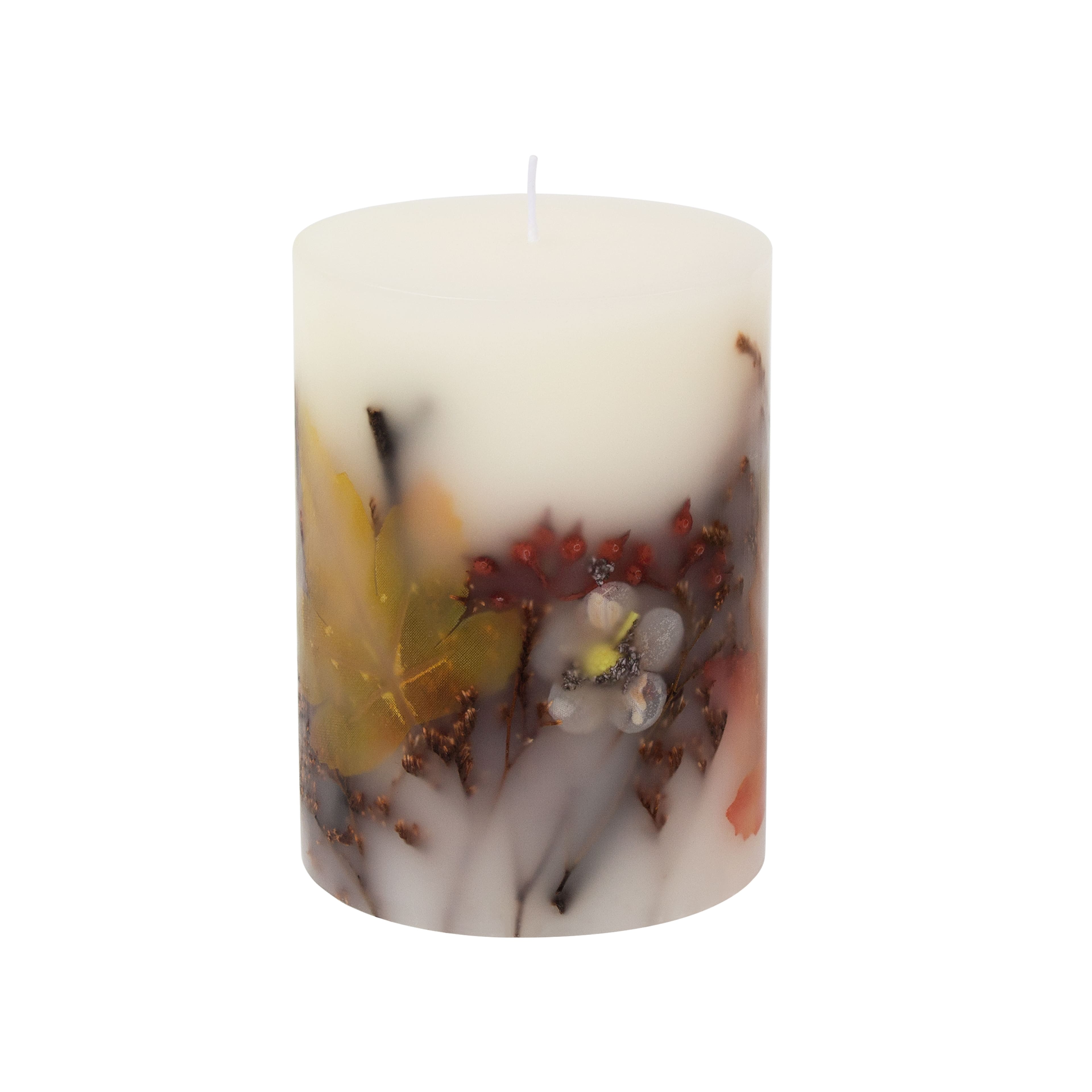 Watercolor Fall Scented Floral Pillar Candle by Ashland®