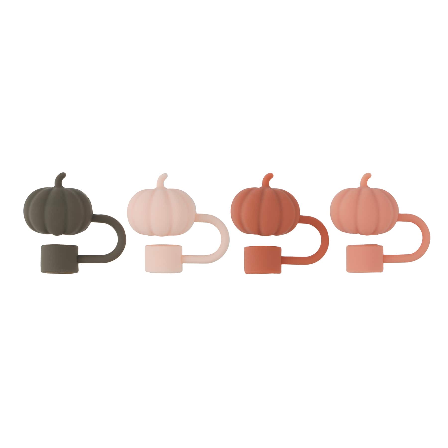 Pumpkin Silicone Straw Topper Set by Ashland®