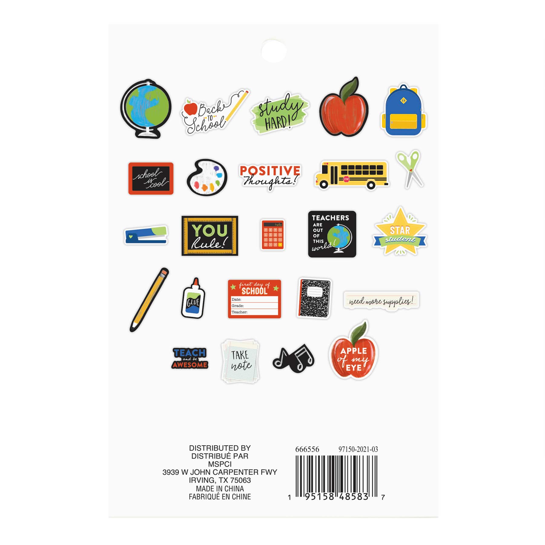 School Die Cut Stickers by Recollections™ - Image 4