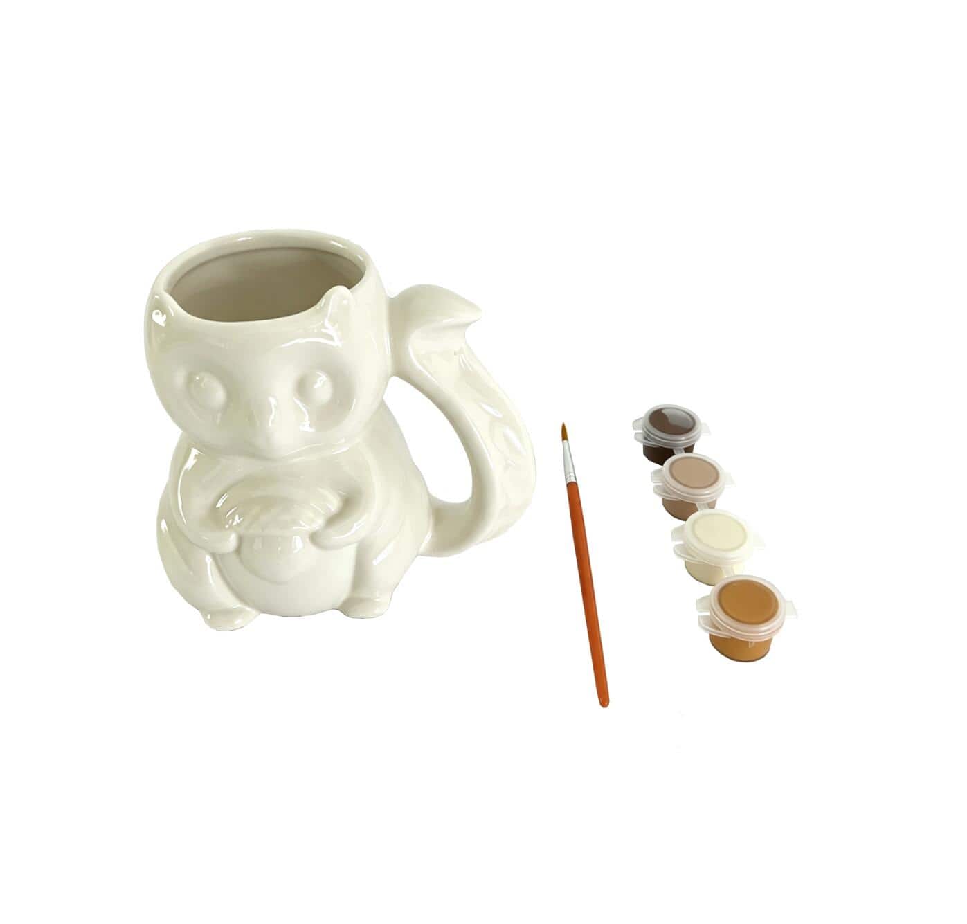 Thanksgiving Ceramic Color Your Own Squirrel Mug Kit by Creatology™ - Image 2