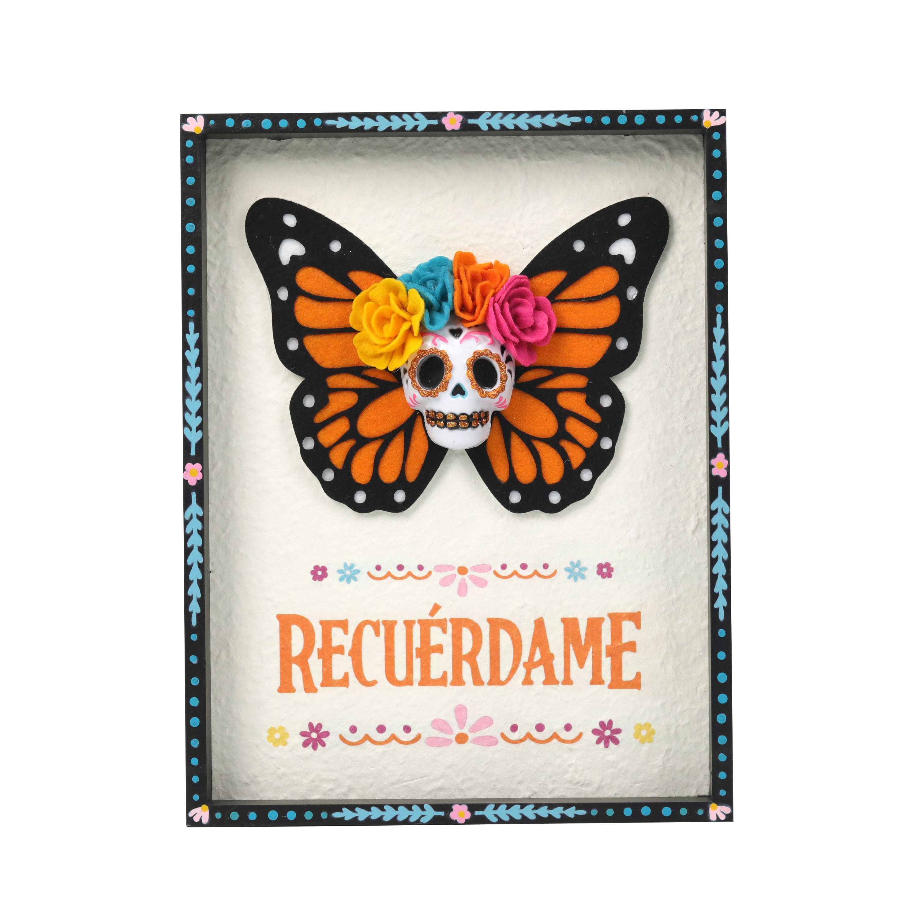 9" x 11.8" Butterfly with Skull Wall Décor by Ashland®