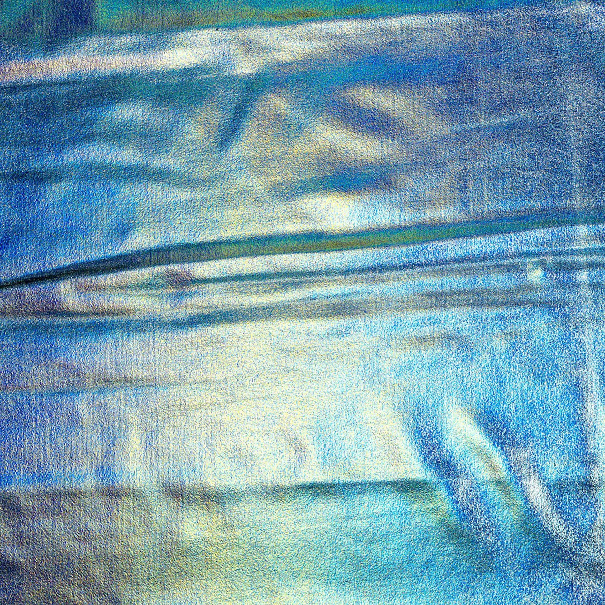 Cosplay by Yaya Han Light Blue Oil Slick 4-Way Stretch Jersey Fabric