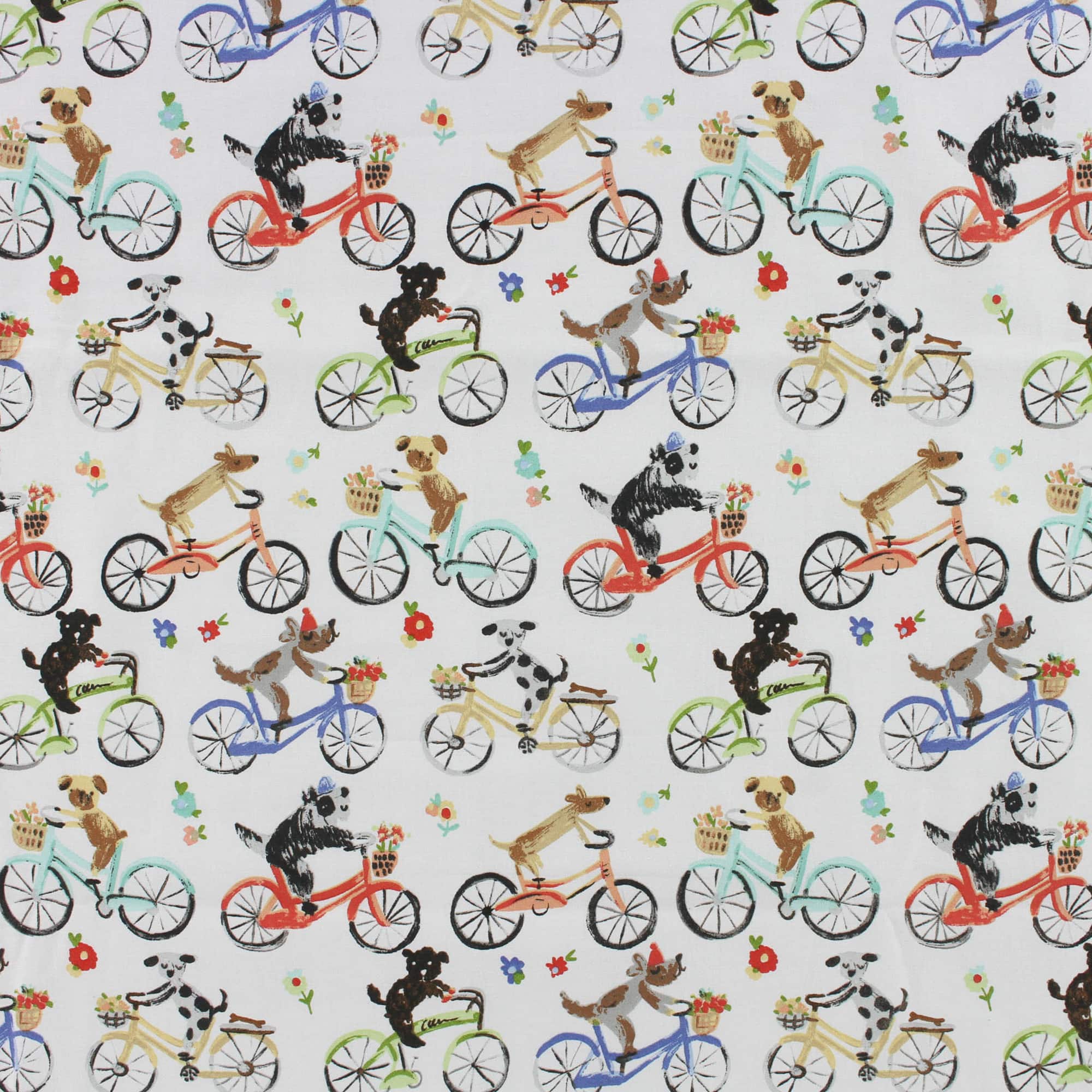 Richloom Dogbike Multi Cotton Quilting Fabric