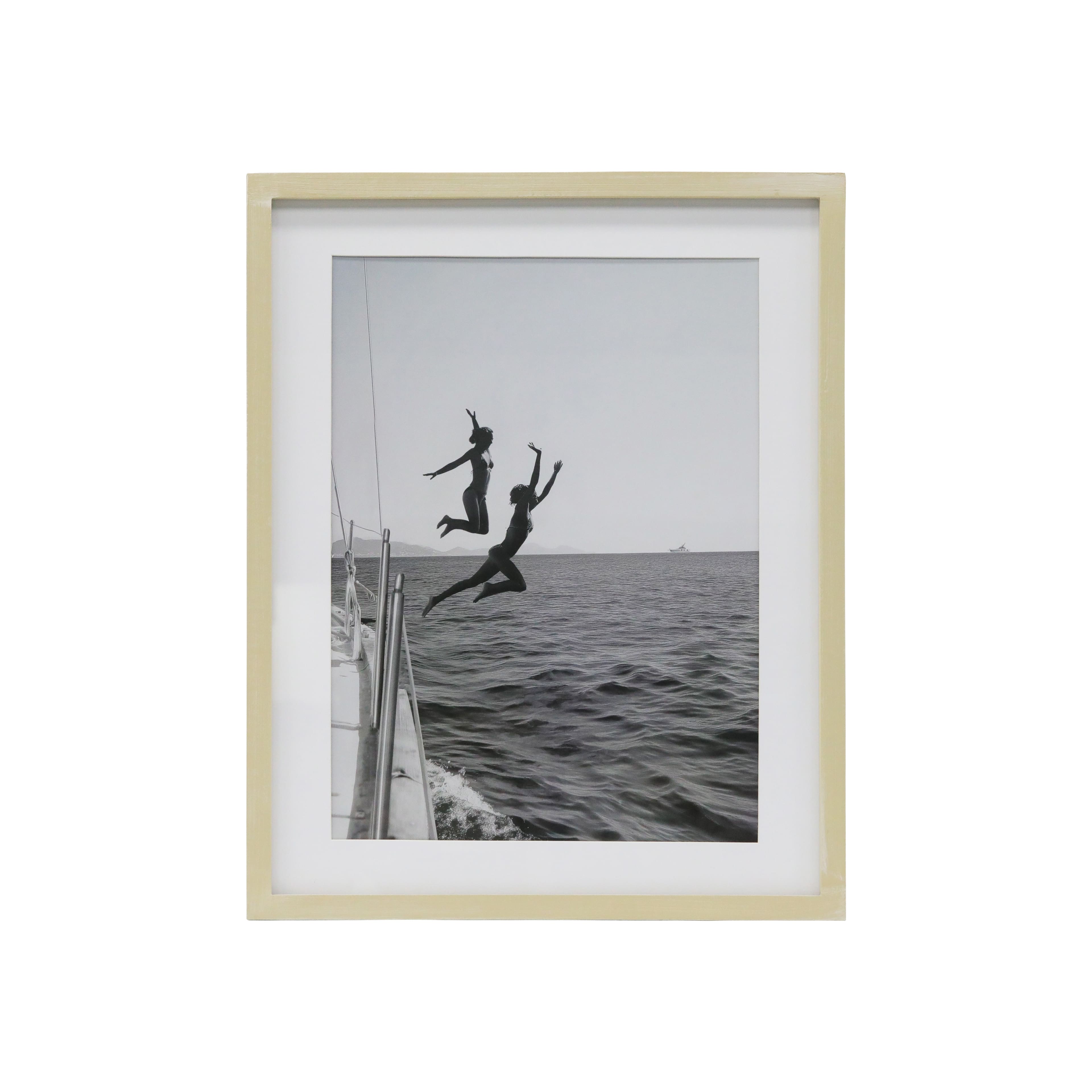18.8" x 23.7" Framed Coastal Jump Wall Décor by Ashland®